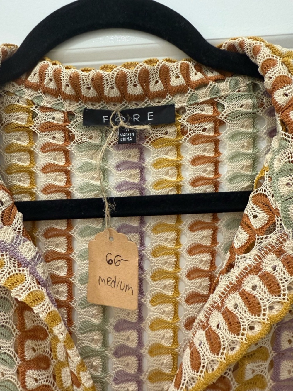 Multicolor Open-Knit Women’s Dress